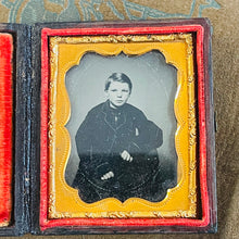 Load image into Gallery viewer, Victorian Framed Ambrotype in Case Boy
