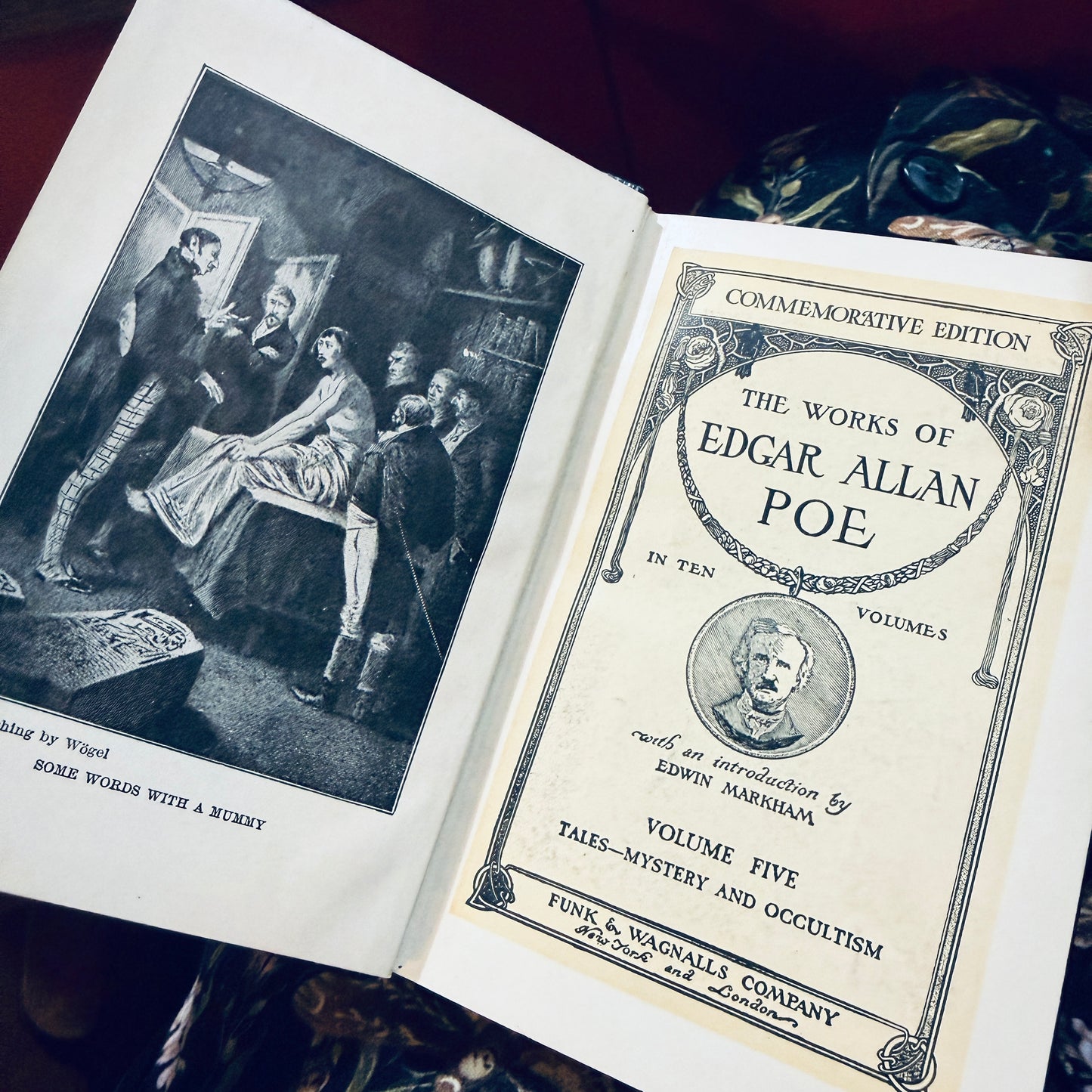 The Works of Edgar Allan Poe 1904 Mystery Occultism Black Book