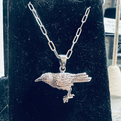 Sterling SilverRaven Necklace