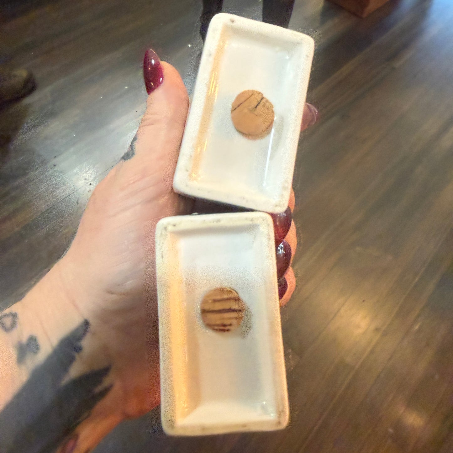 Antique Tombstone Salt & Pepper Set