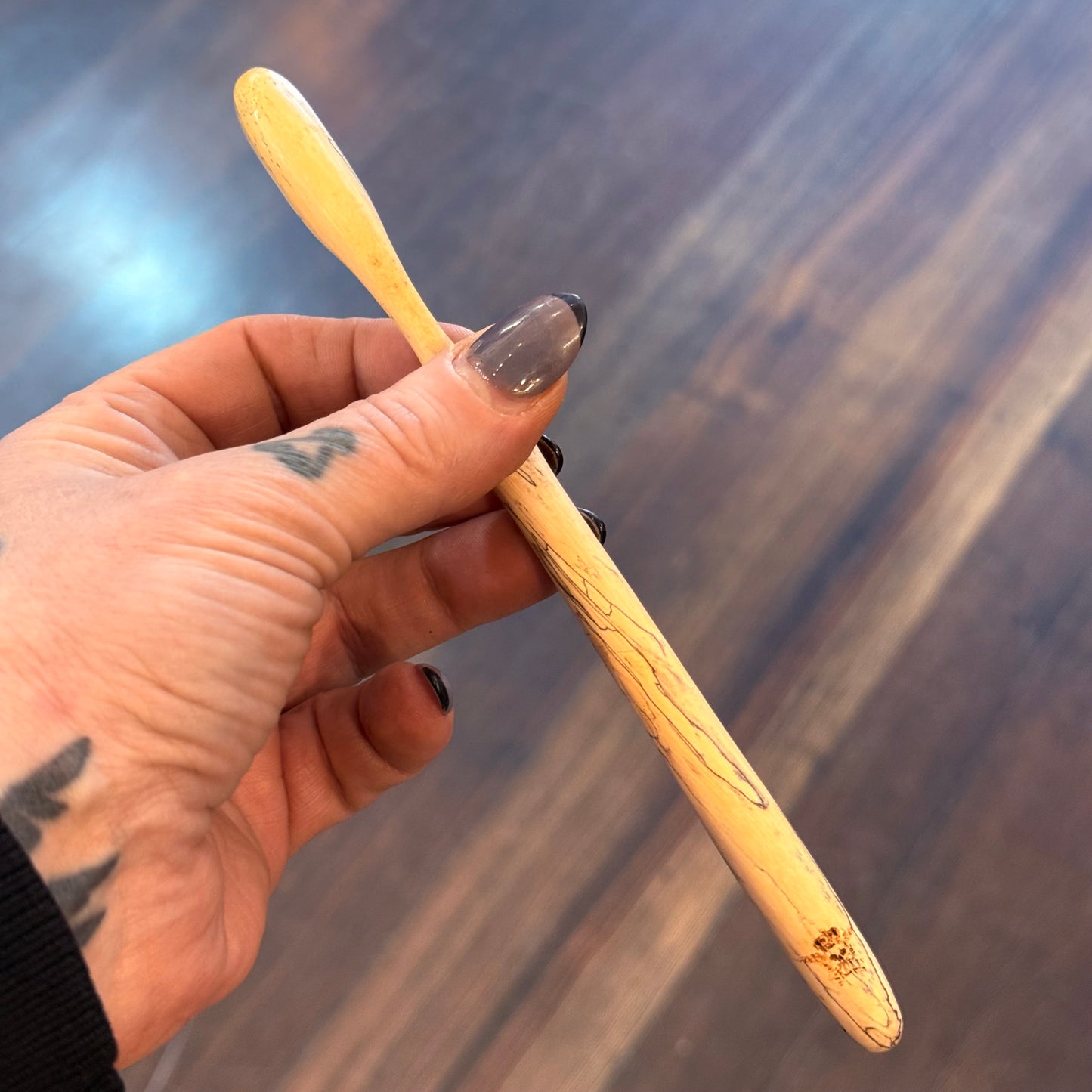 Wood & Antler Carved Toothbrush