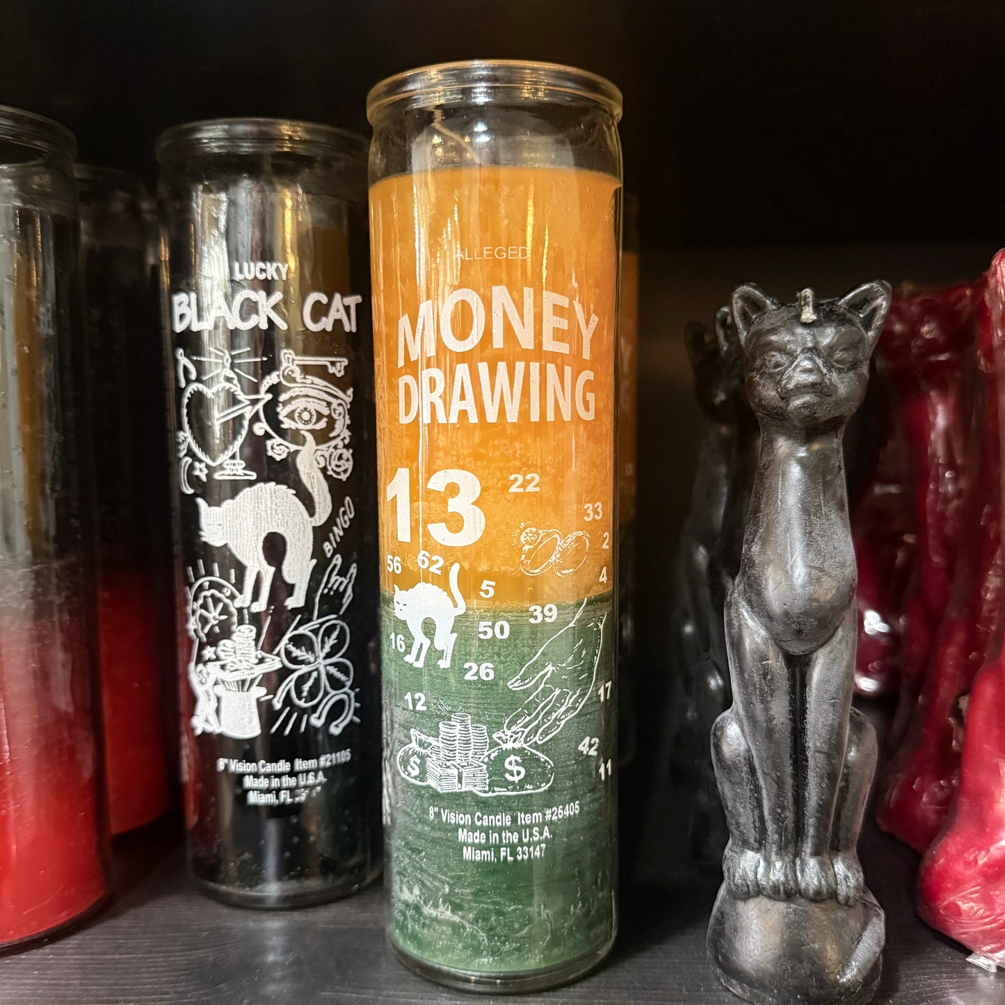 Money Drawing 7 Day Candle