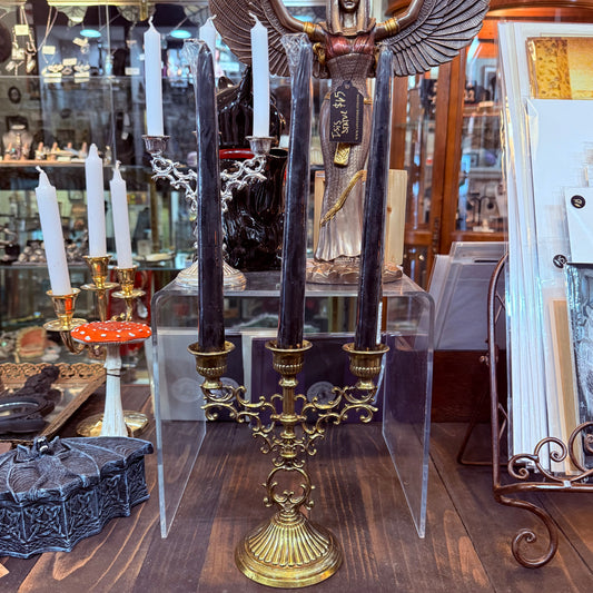 Antique Triple Candelabra 7 1/2"