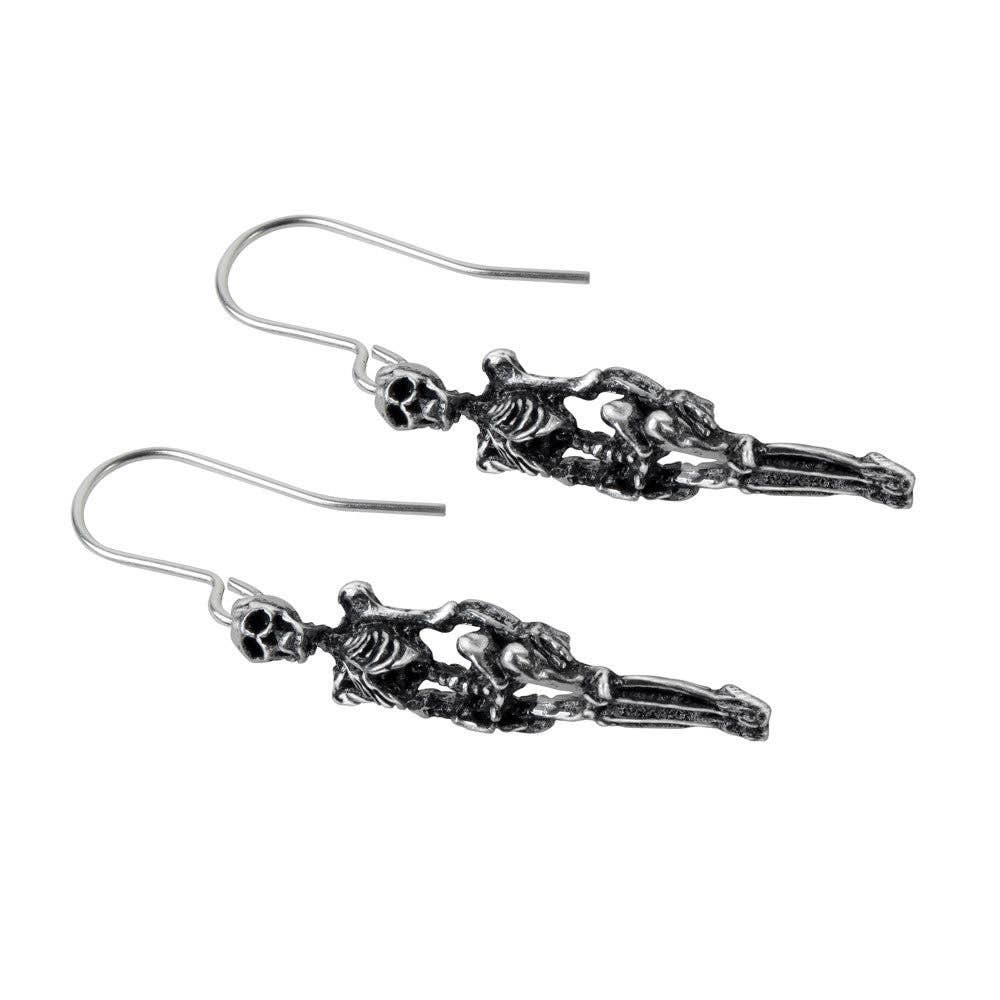 Pewter Skeleton Earrings