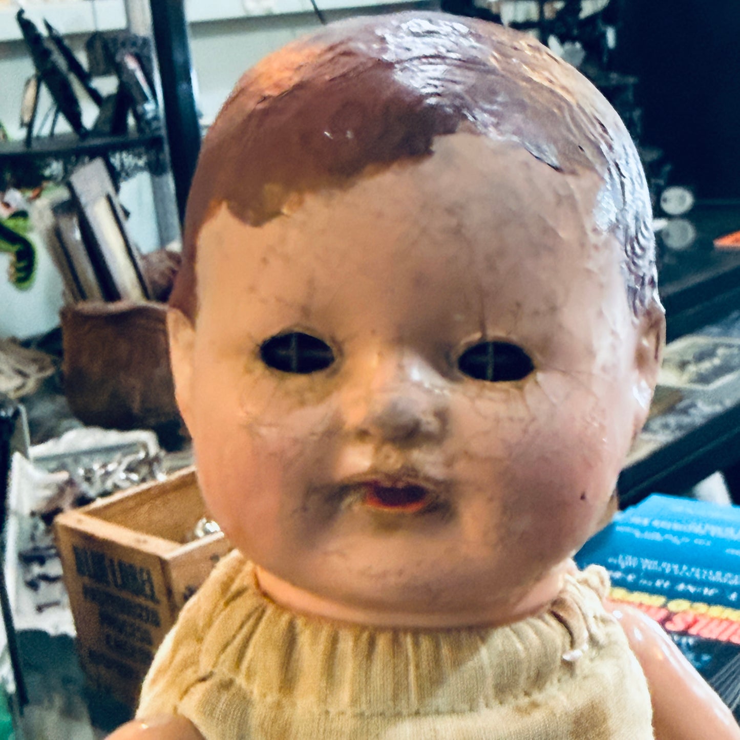 Early 1900’s Acme Toy Doll Creepy Eyes