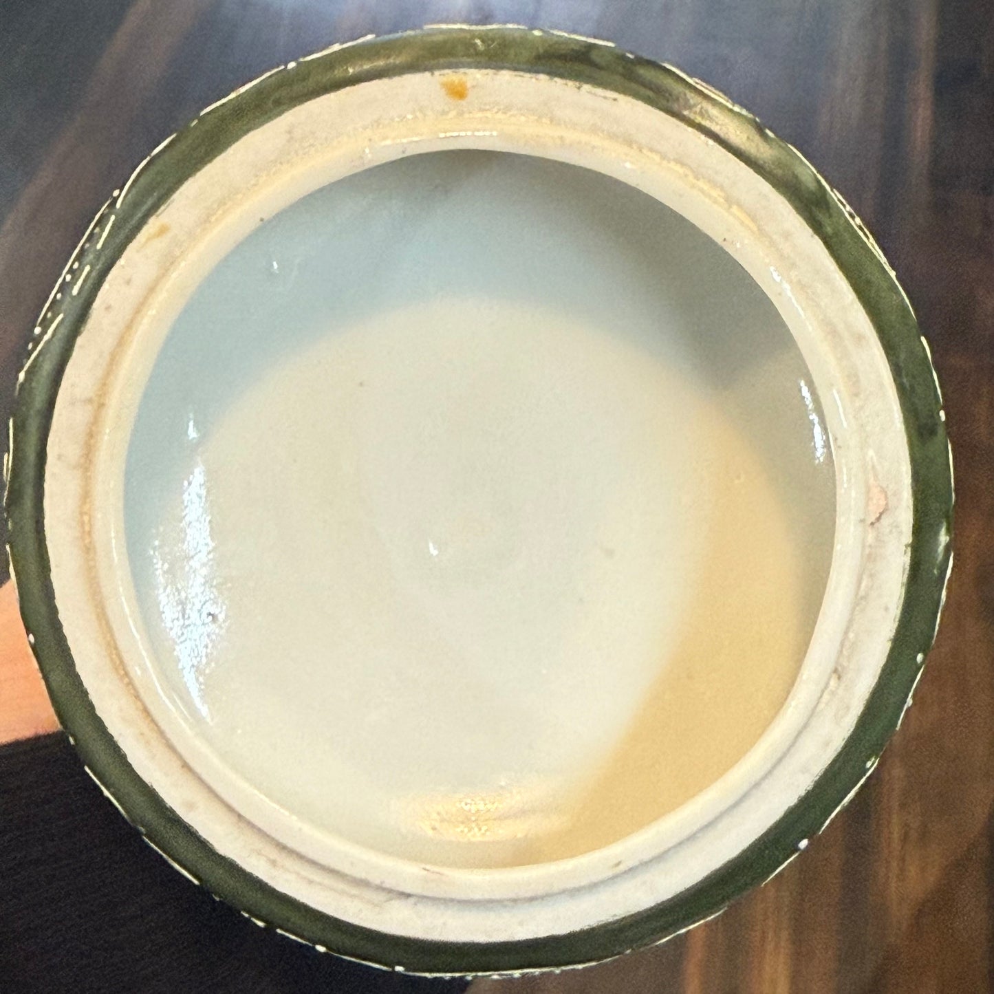 Antique Porcelain Victorian Woman Trinket Powder Box