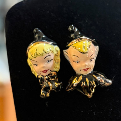 Antique Pixie Elves Pin Set