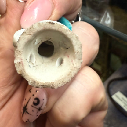 Antique Porcelain Half Woman Figurine