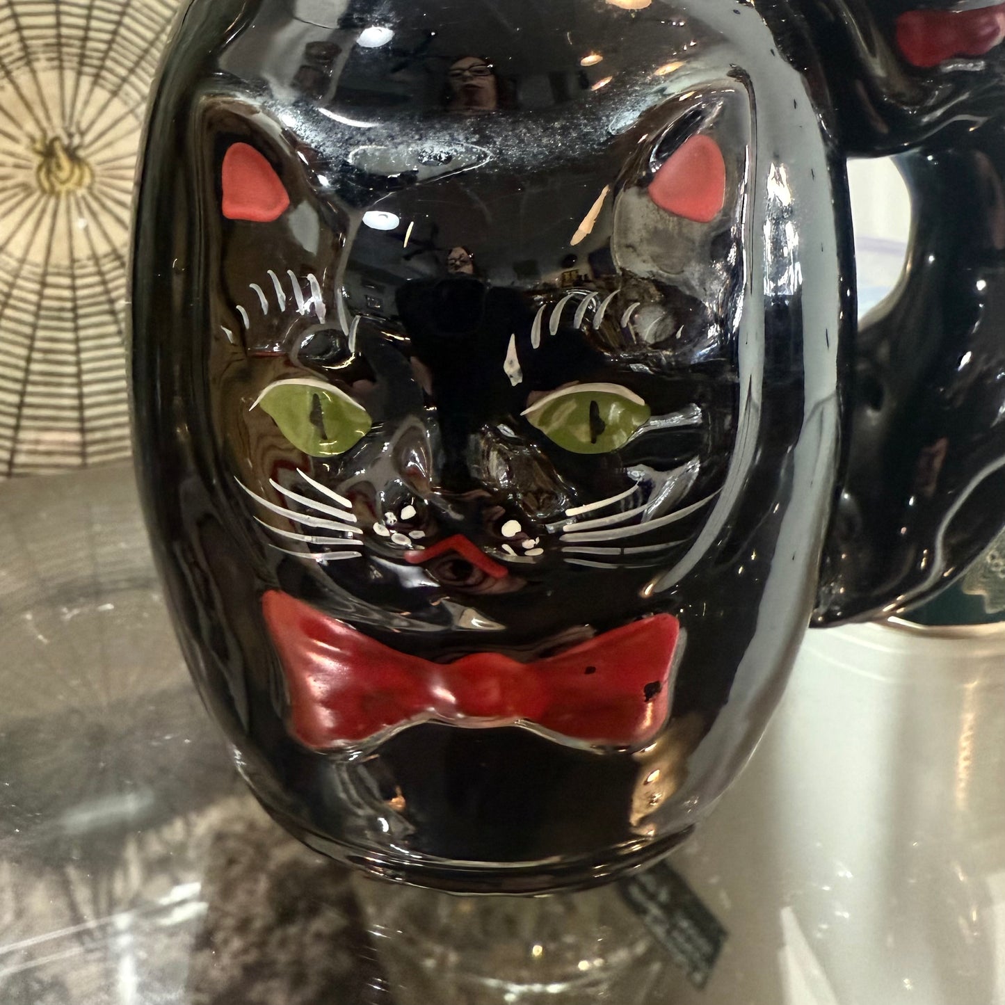 Antique Black Cat Mug Small