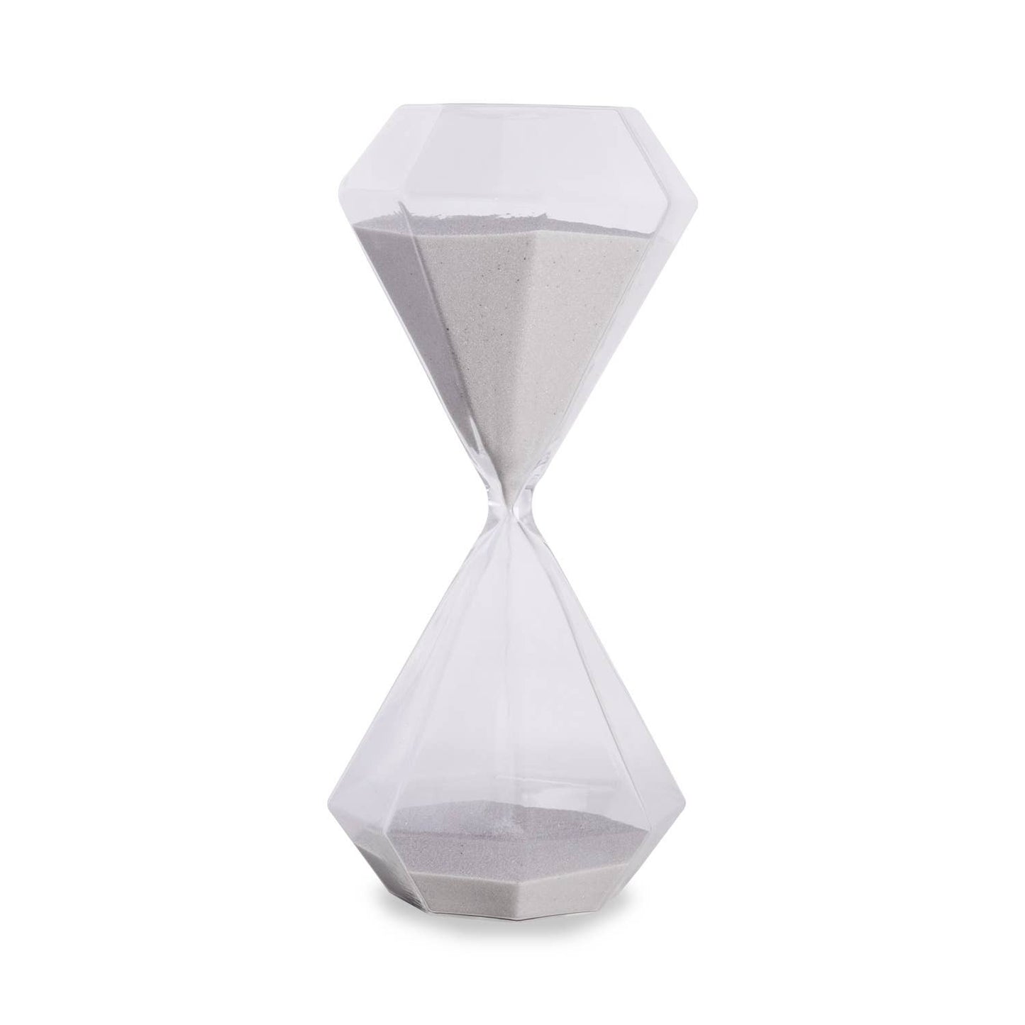 Octagonal 45 Minute Gray Sand Hourglass
