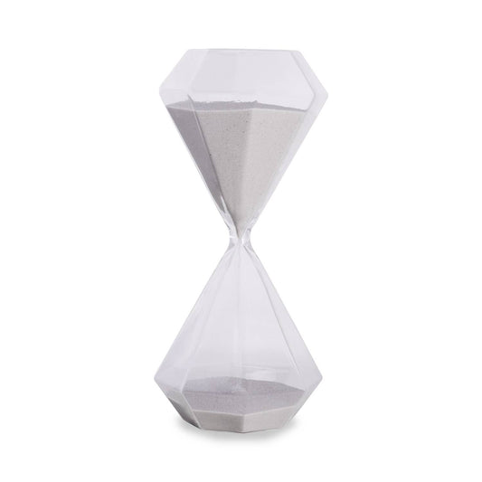 Octagonal 45 Minute Gray Sand Hourglass