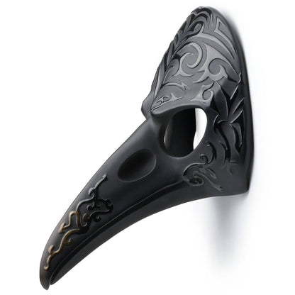 Plague Mask Patterned Crow Beak Wall Plaque