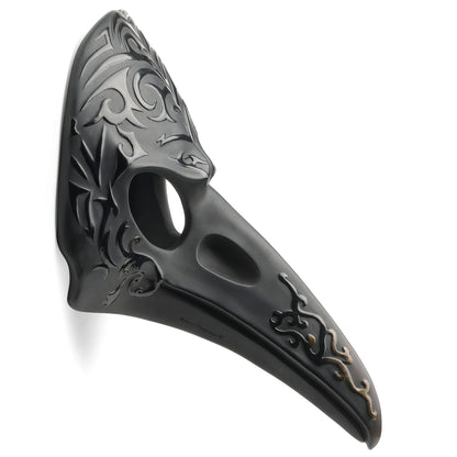 Plague Mask Patterned Crow Beak Wall Plaque