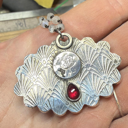 Sterling Gothic Victorian Lover’s Eye Necklace Arabella