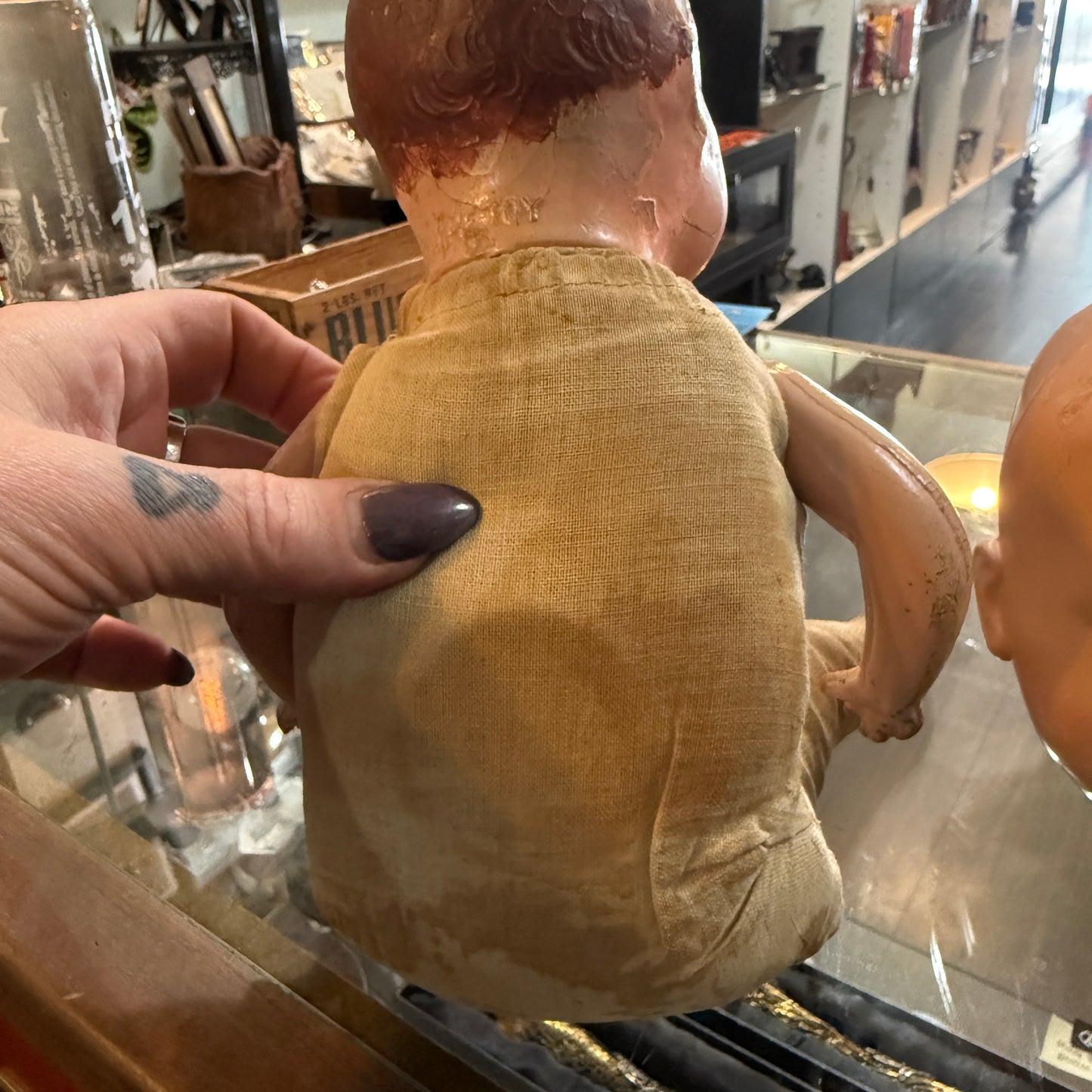 Early 1900’s Acme Toy Doll Creepy Eyes