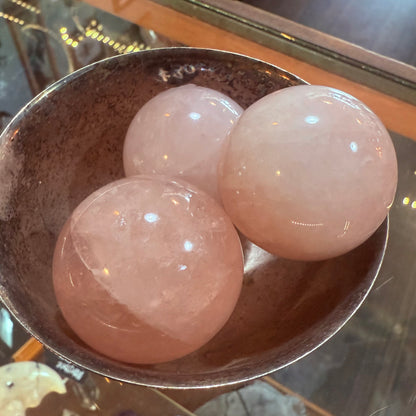 Rose Quartz Sphere 3"