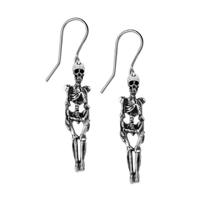 Pewter Skeleton Earrings