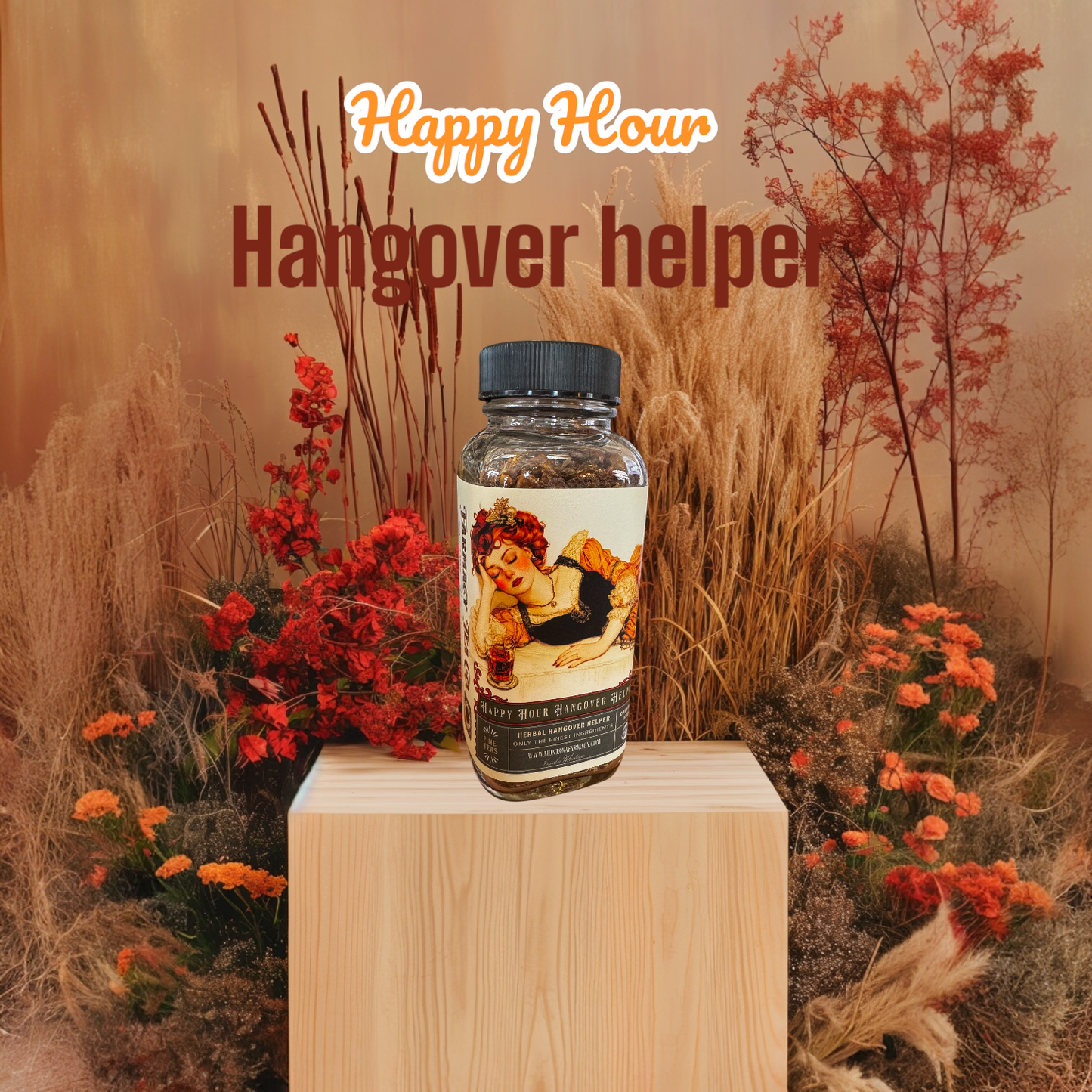 Happy Hour Hangover Helper Herbal Tea Jar