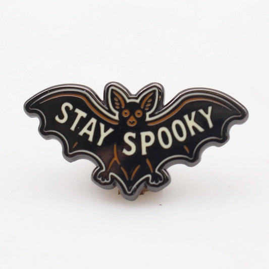Stay Spooky Bat Enamel