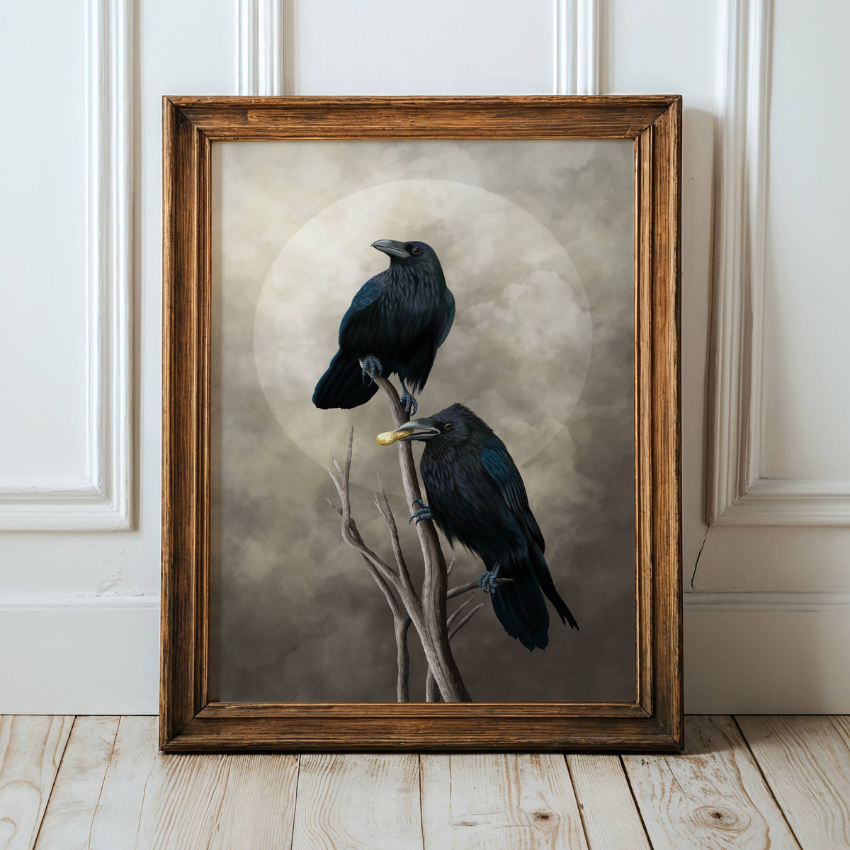 BirdHag Common Raven Couple Fine Art Print