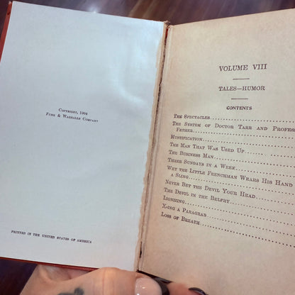 The Works of Edgar Allen Poe 1904 Tales Humor