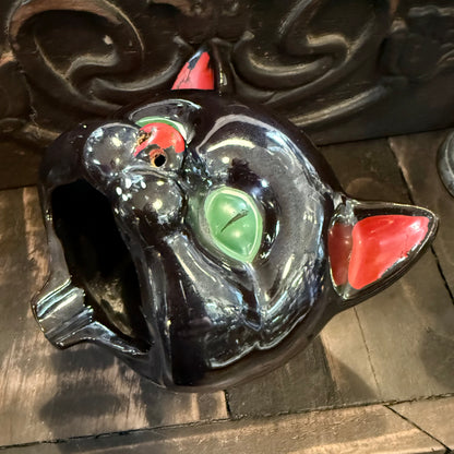 Antique Black Cat Smoker