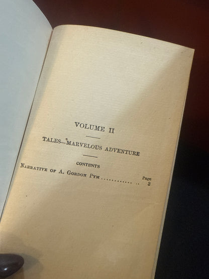 The Works of Edgar Allen Poe 1904 Tales of Marvelous Adventure
