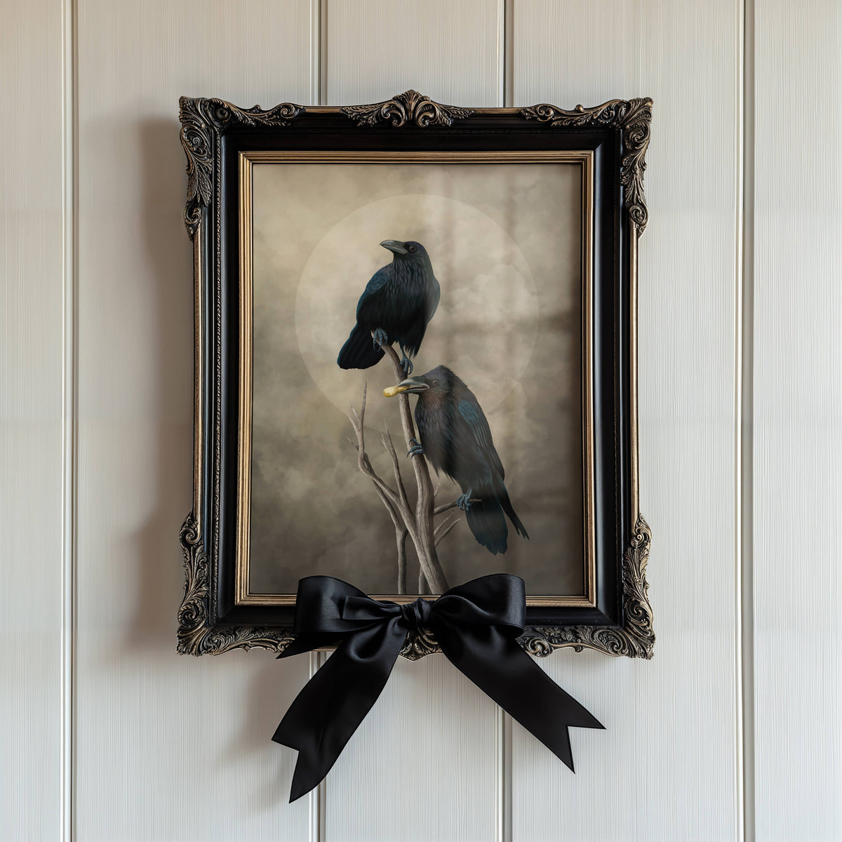 BirdHag Common Raven Couple Fine Art Print
