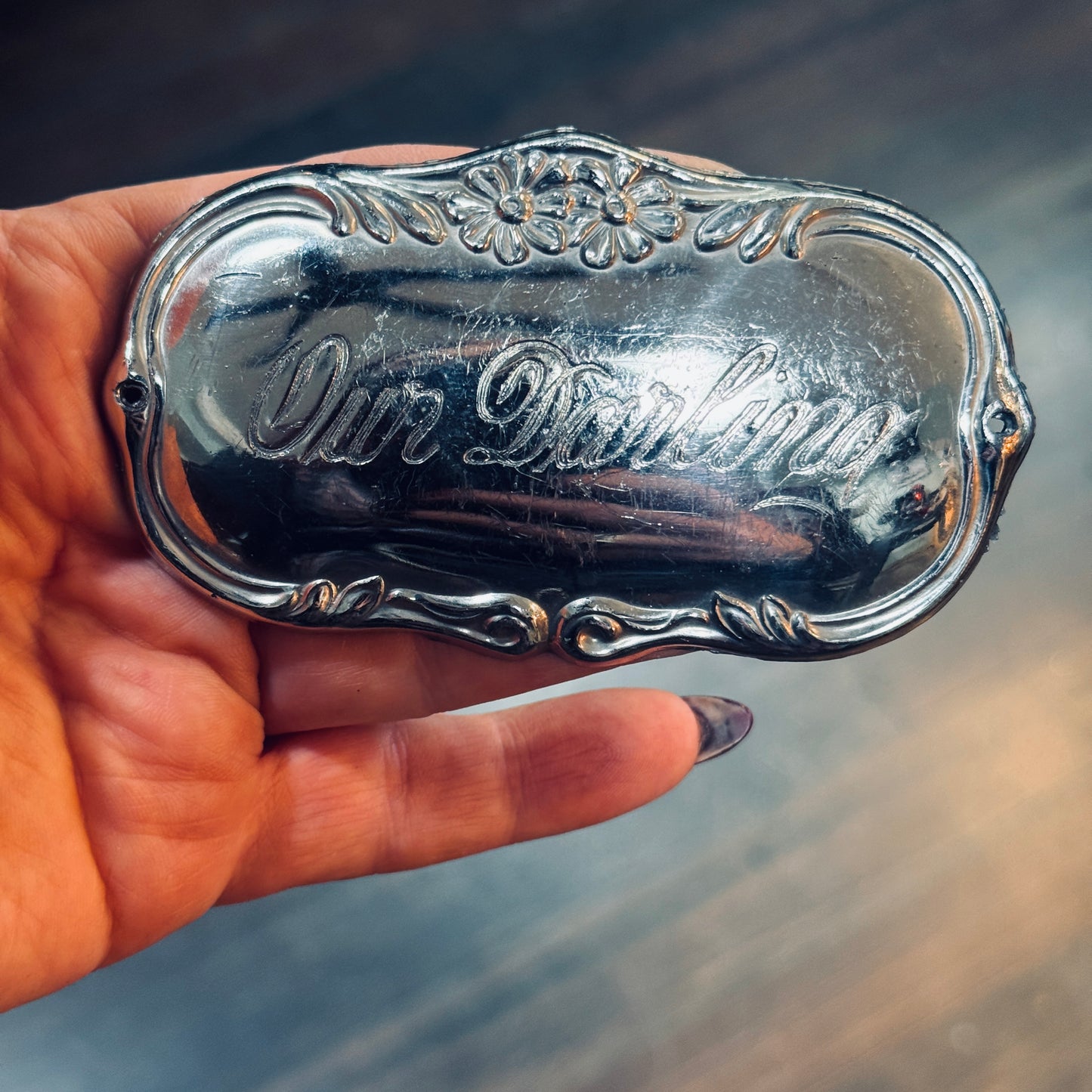 Victorian Our Darling Coffin Plaque