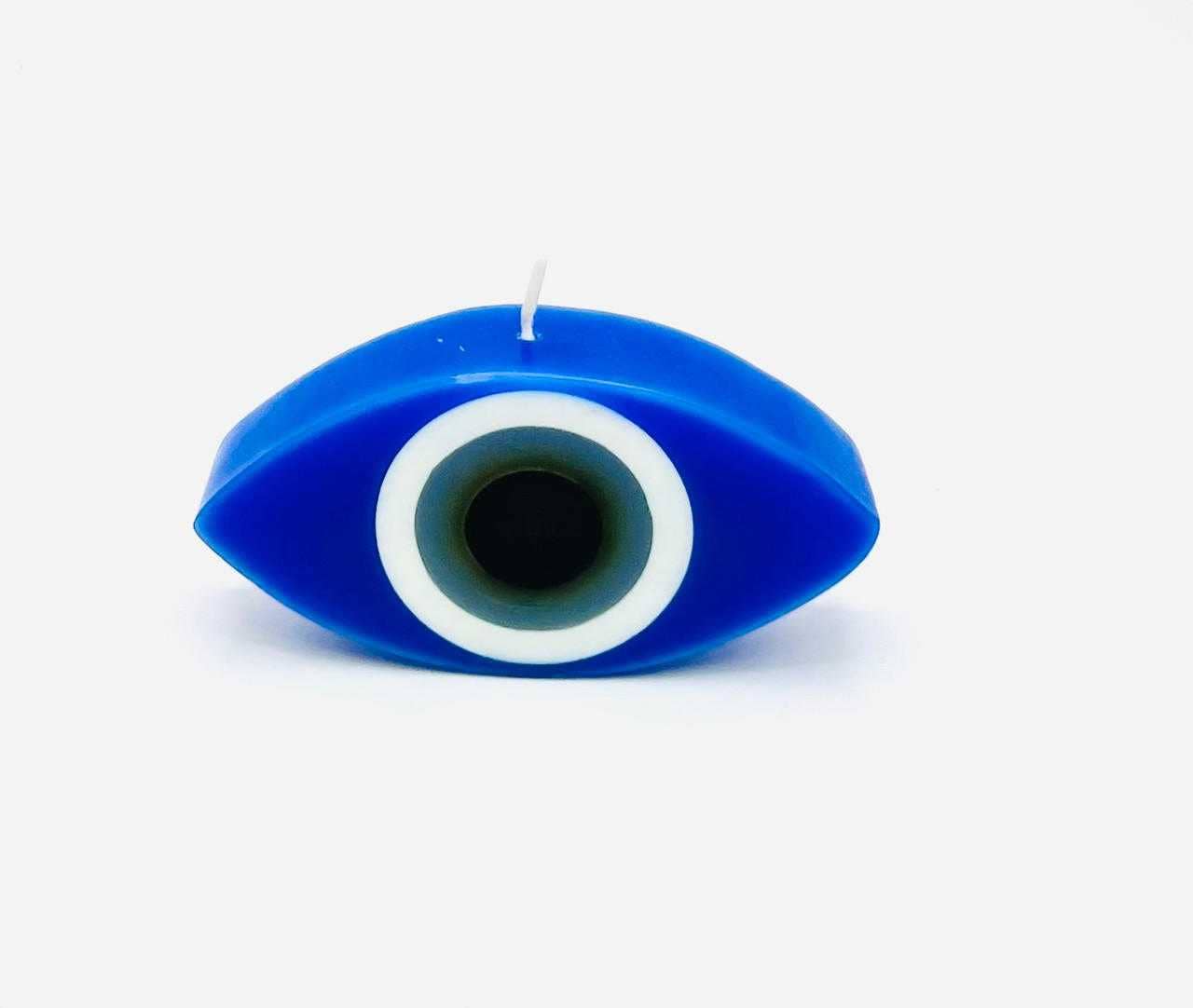 Evil Eye candle, 4" Oval