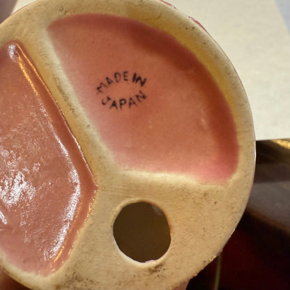 Antique 1940’s Japan Black Cat Match Holder