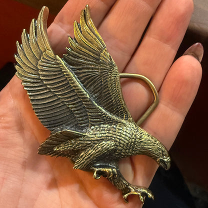 Antique Brass Eagle Belt Buckle