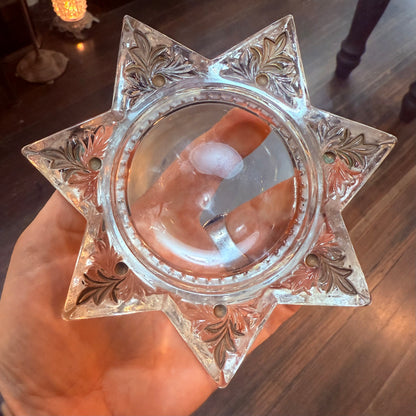 Victorian Mourning Star Glass Magnifier