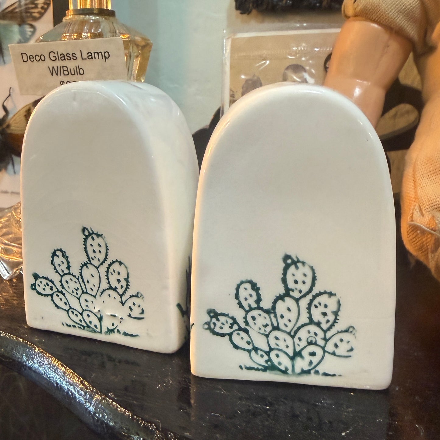 Antique Tombstone Salt & Pepper Set