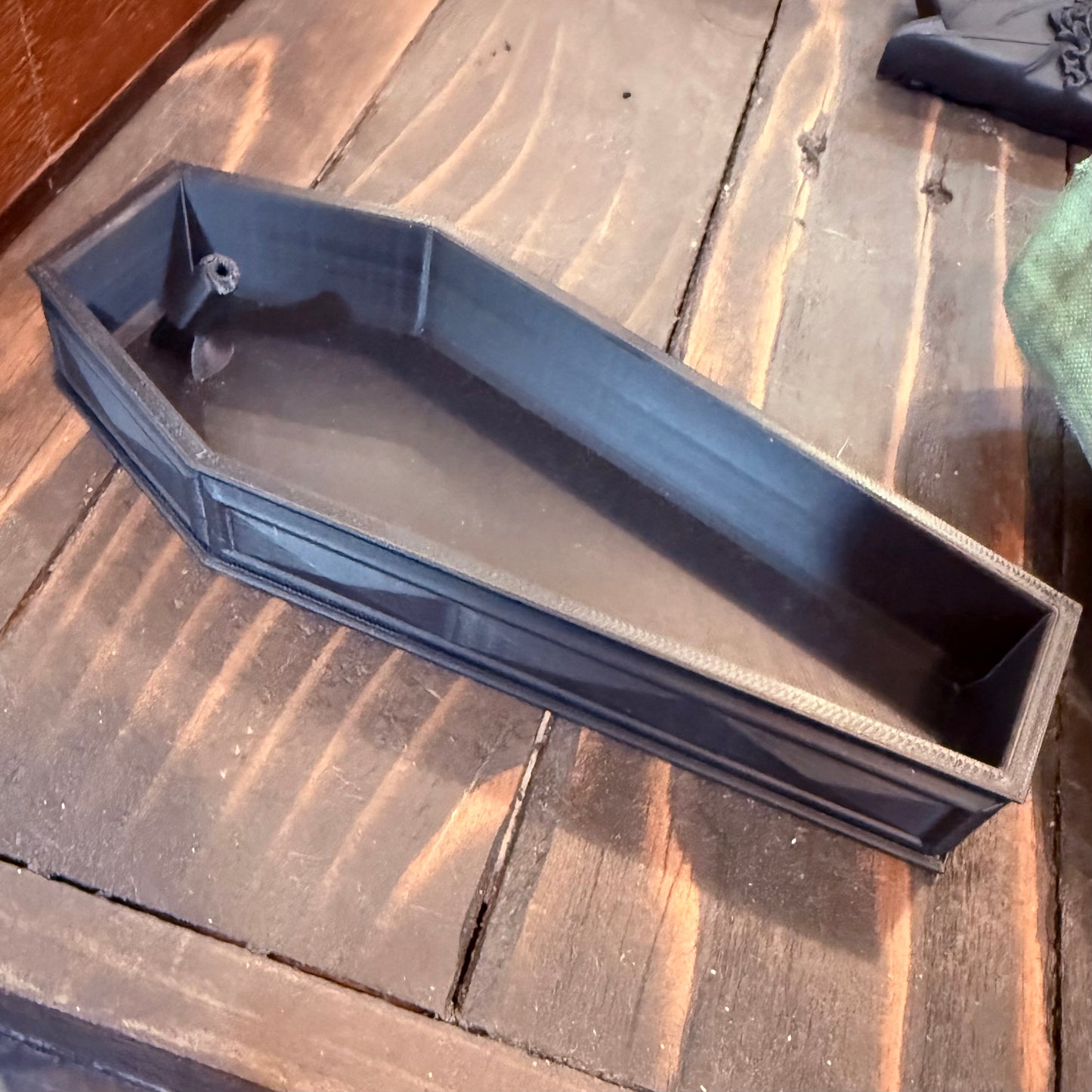 Black Coffin Incense Burner 3D Art