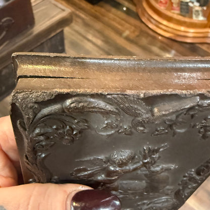 Victorian Masonic Man Tintype Angel Deer Case 1/4 Plate