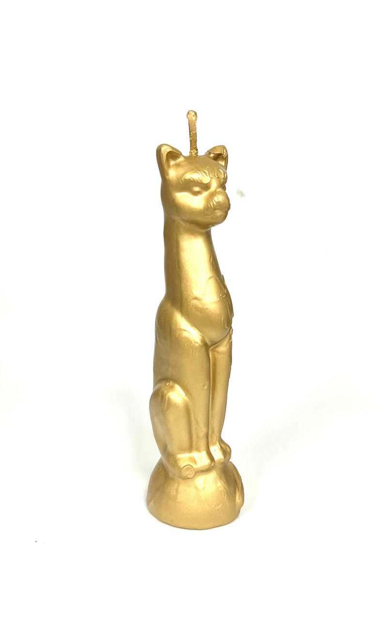 Cat Candle Gold