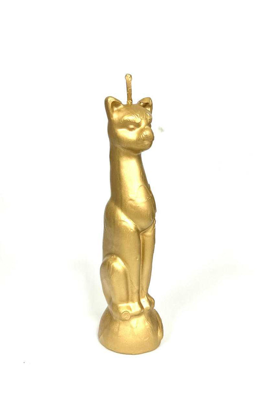 Cat Candle Gold