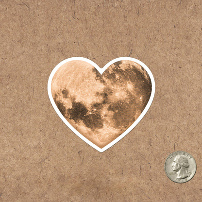 Heart Moon Sticker