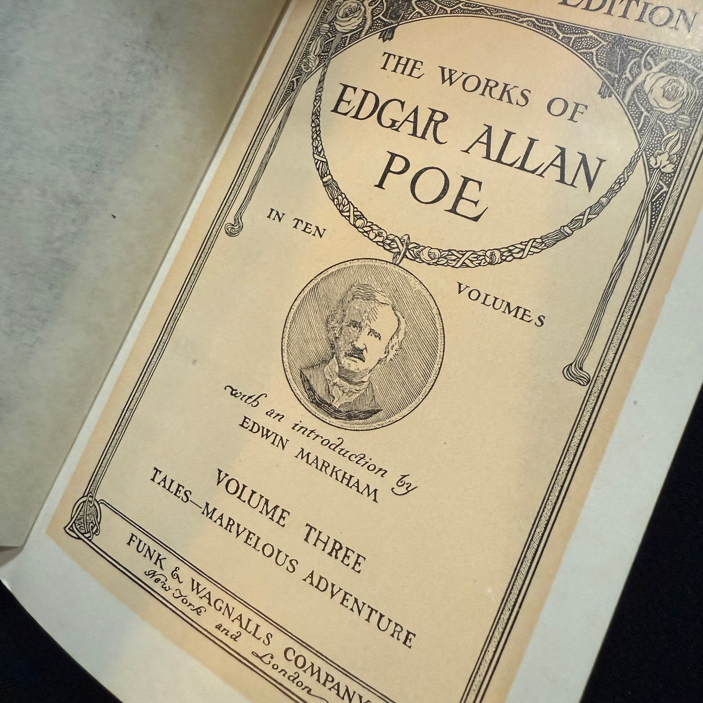 The Works of Edgar Allen Poe 1904 Tales of Marvelous Adventure