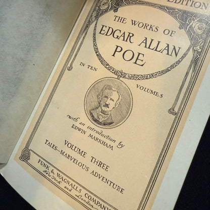 The Works of Edgar Allen Poe 1904 Tales of Marvelous Adventure