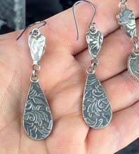 Load image into Gallery viewer, Gothic Victorian Gargoyle Hematite Sterling Earrings
