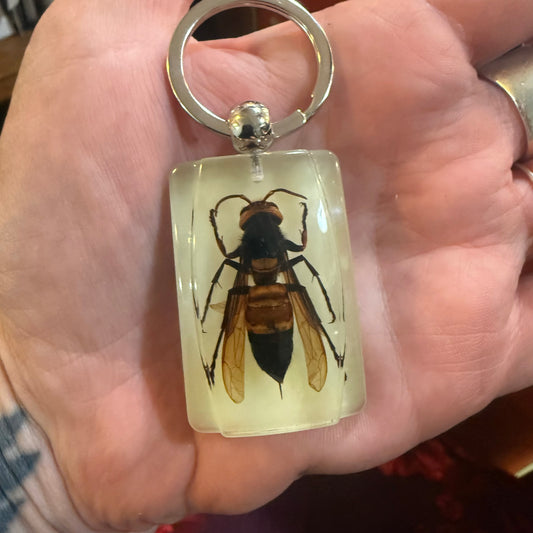 Wasp Glow in the Dark Lucite Keychain