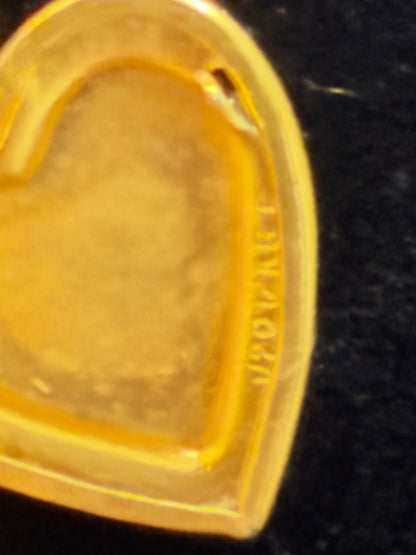 Antique Mini Heart Locket Gold Filled