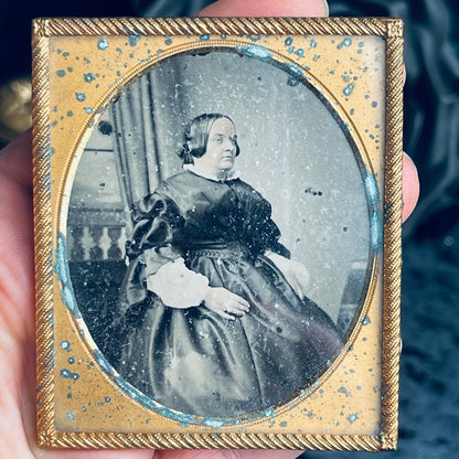 Victorian Woman in Copper Frame