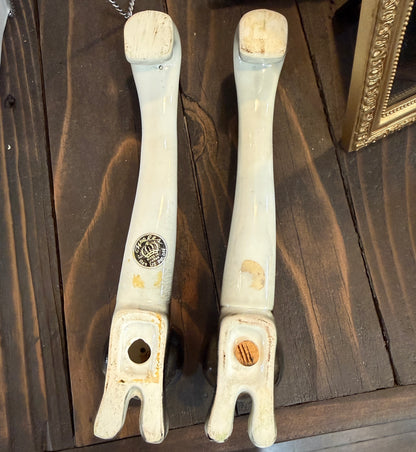 Antique Long Black Cat Salt & Pepper Set
