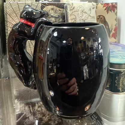 Antique Black Cat Mug Small
