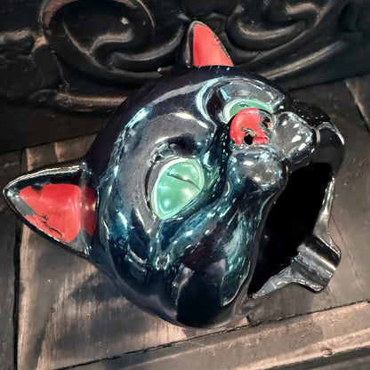 Antique Black Cat Smoker