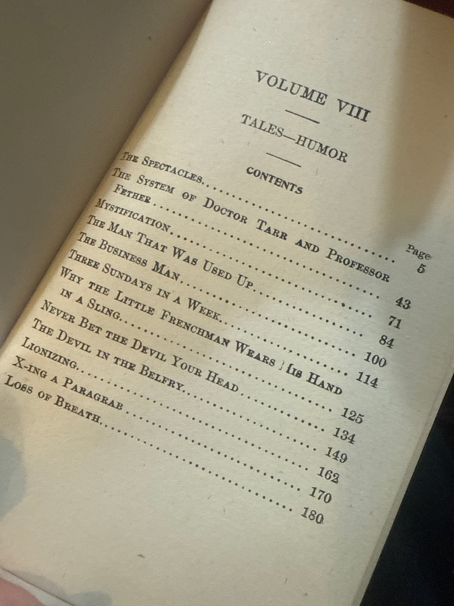 The Works of Edgar Allen Poe 1904 Tales Humor