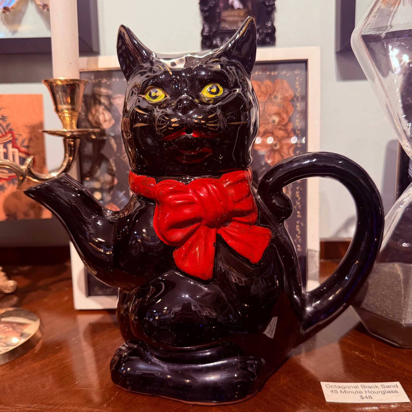 Antique 1940’s Black Cat Large Coffee Pot